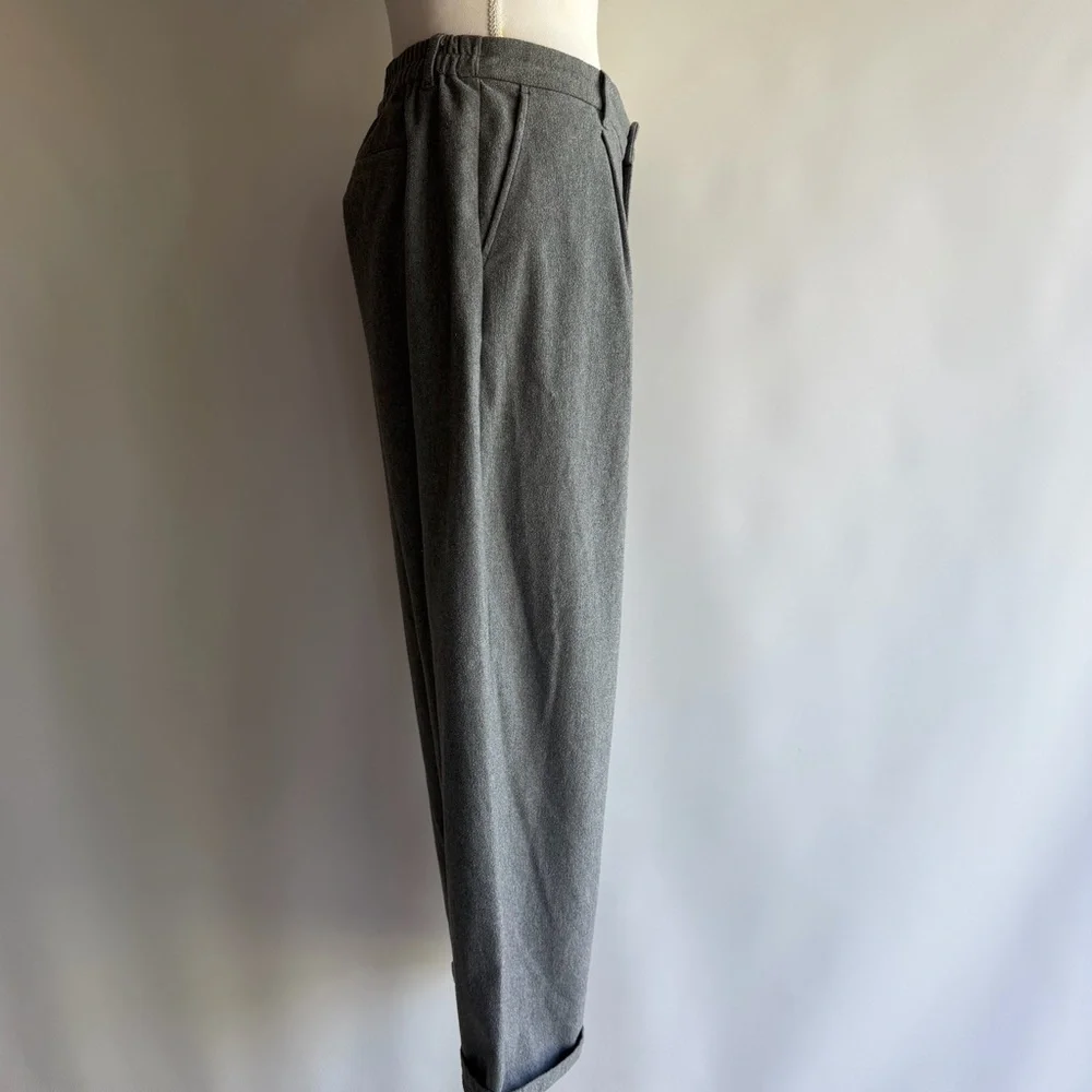 Muji Brushed Wide Trousers - sz L - Picture 6 of 7